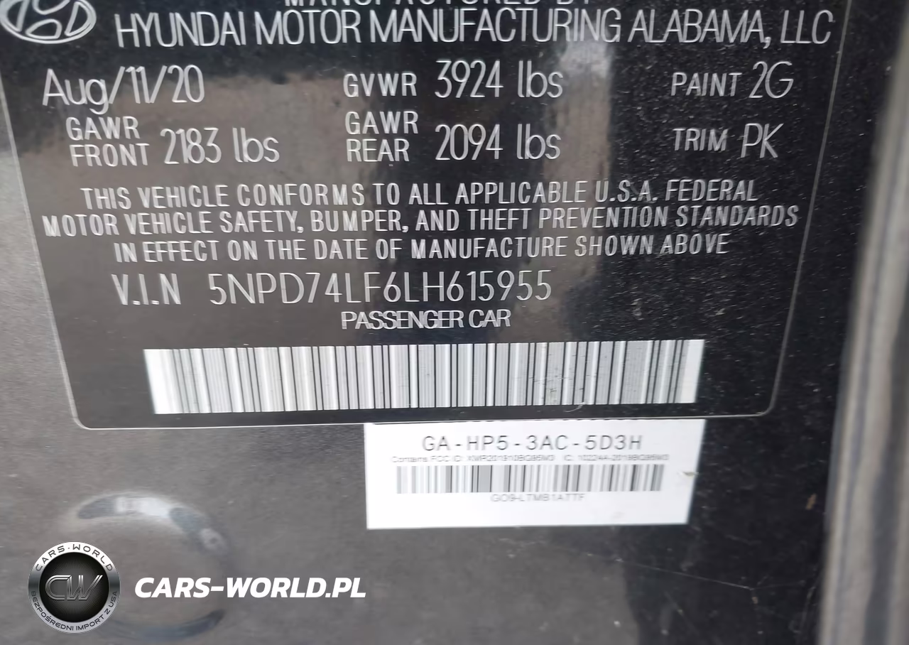 2020 Hyundai Elantra Se VIN:5NPD74LF6LH615955 - 9