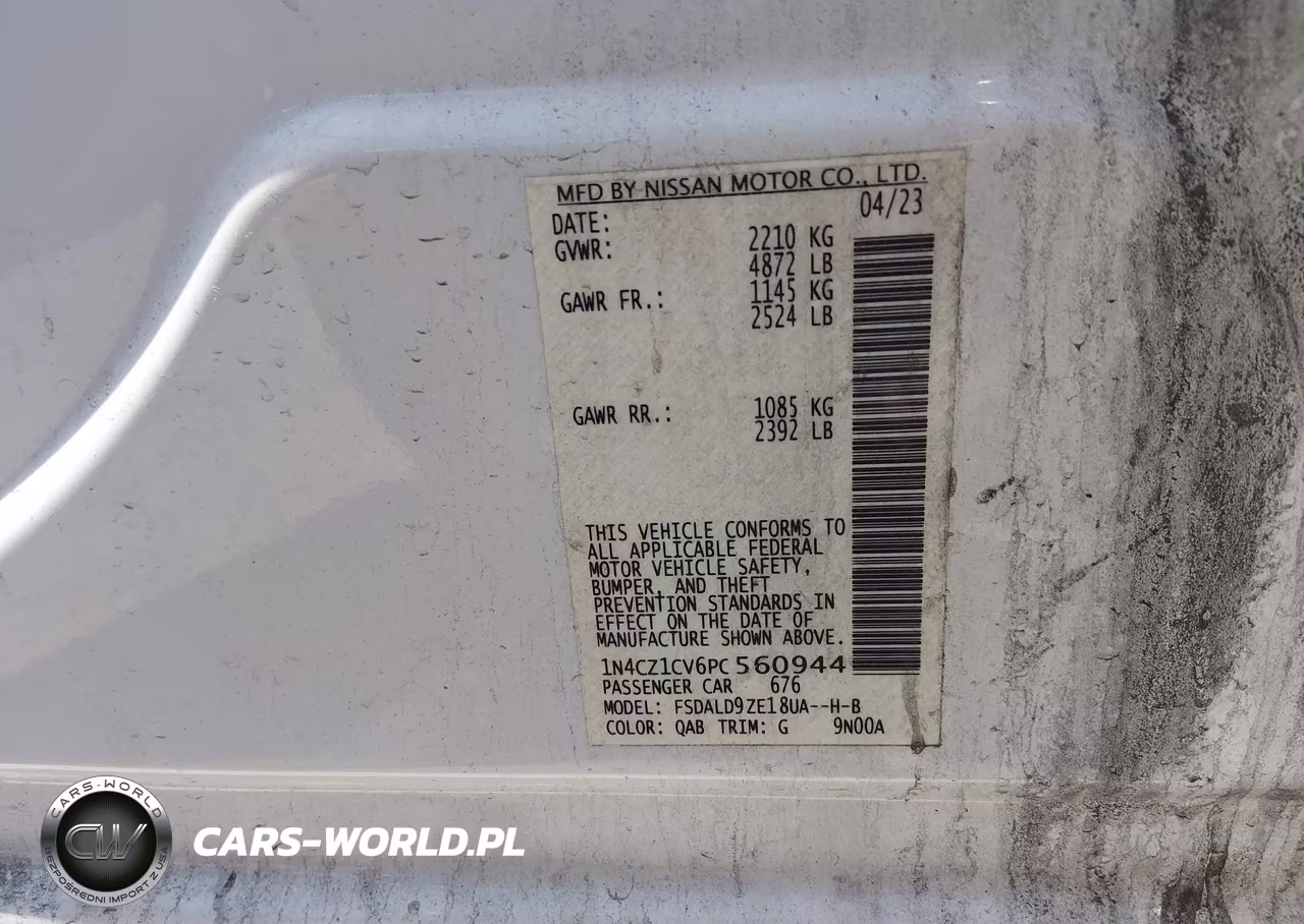 2023 Nissan Leaf Sv Plus 60 Kwh VIN:1N4CZ1CV6PC560944 - 9