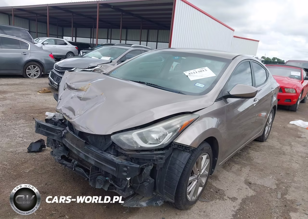 2014 Hyundai Elantra Se VIN:5NPDH4AE3EH538665 - 2