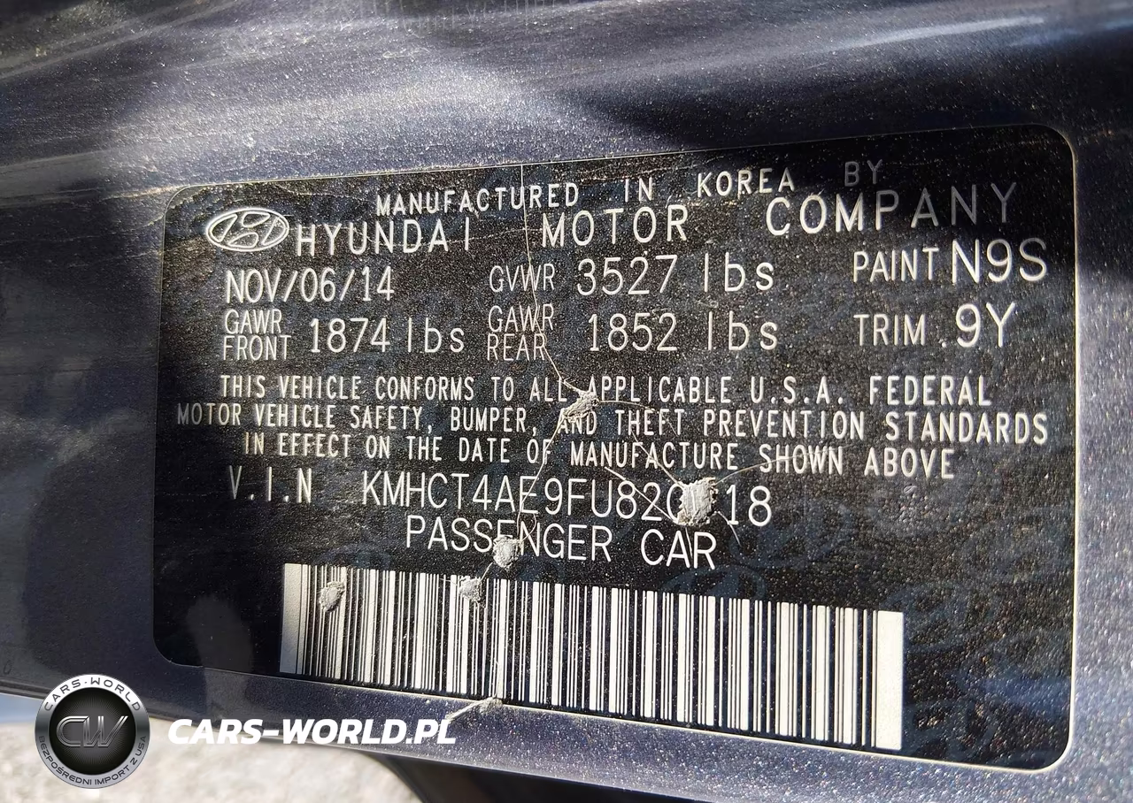 2015 Hyundai Accent Gls VIN:KMHCT4AE9FU820418 - 9