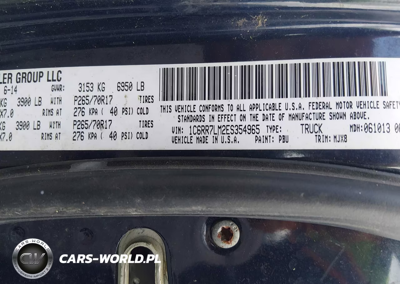2014 Ram 1500 Outdoorsman VIN:1C6RR7LM2ES354965 - 9