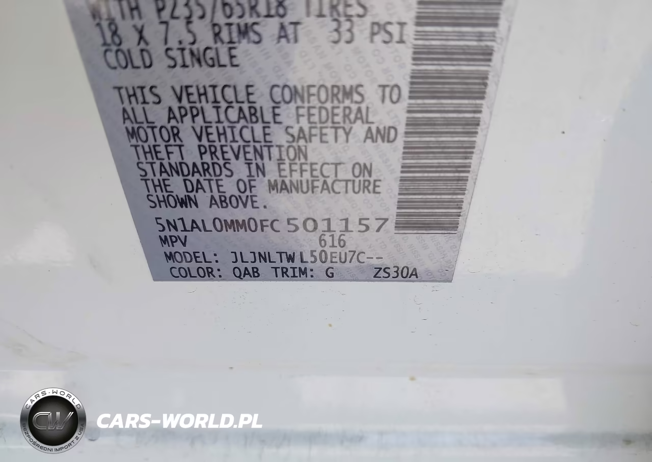 2015 Infiniti Qx60 VIN:5N1AL0MM0FC501157 - 9
