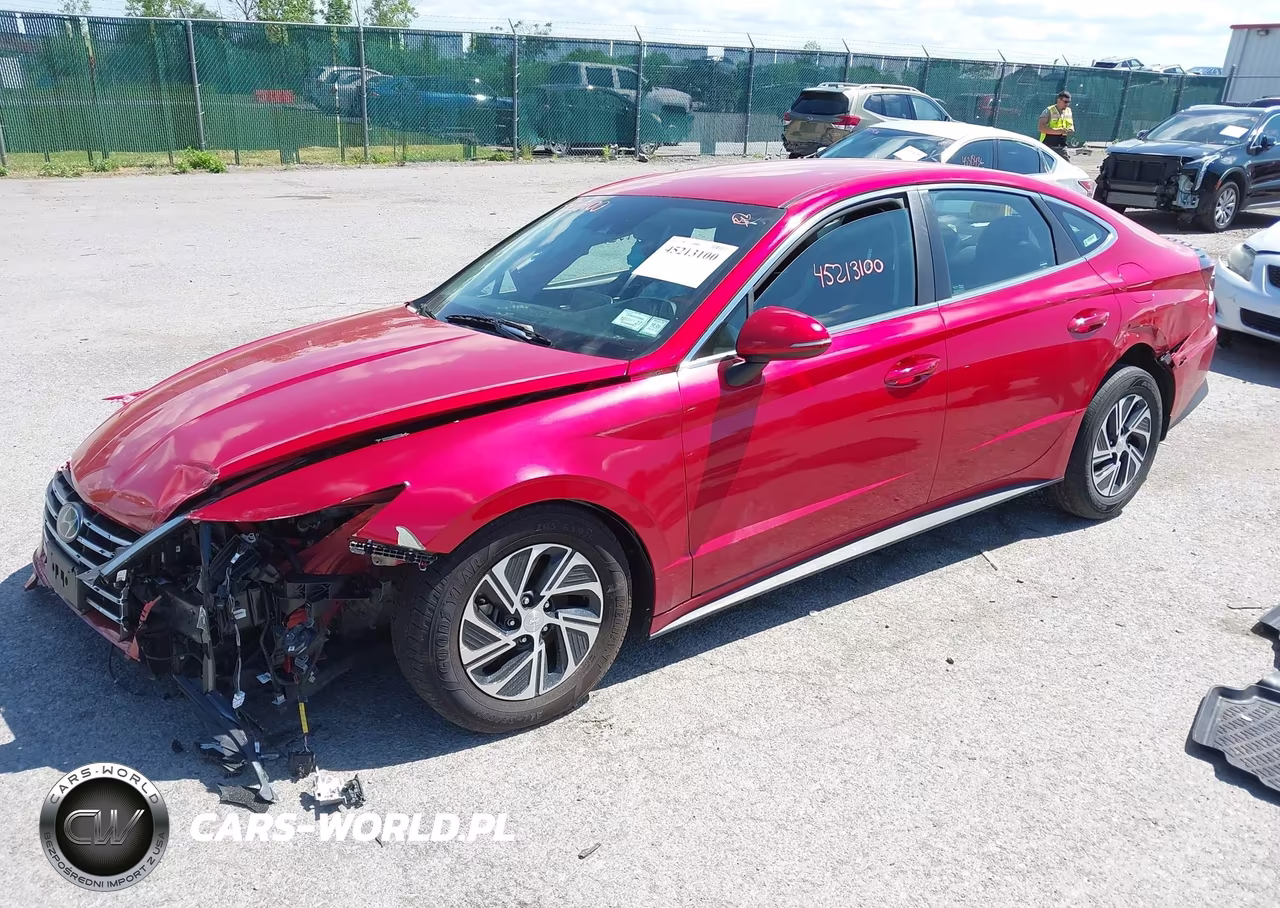 2020 Hyundai Sonata Hybrid Blue VIN:KMHL24JJ7LA016115 - 2