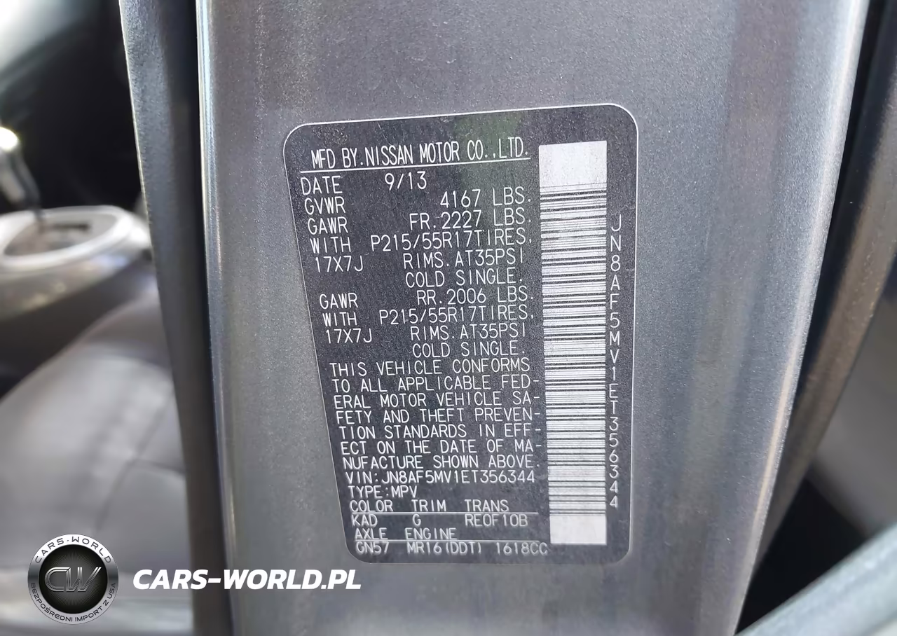 2014 Nissan Juke Sl VIN:JN8AF5MV1ET356344 - 9