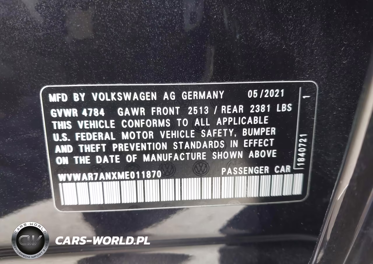 2021 Volkswagen Arteon 2.0T Se VIN:WVWAR7ANXME011870 - 9