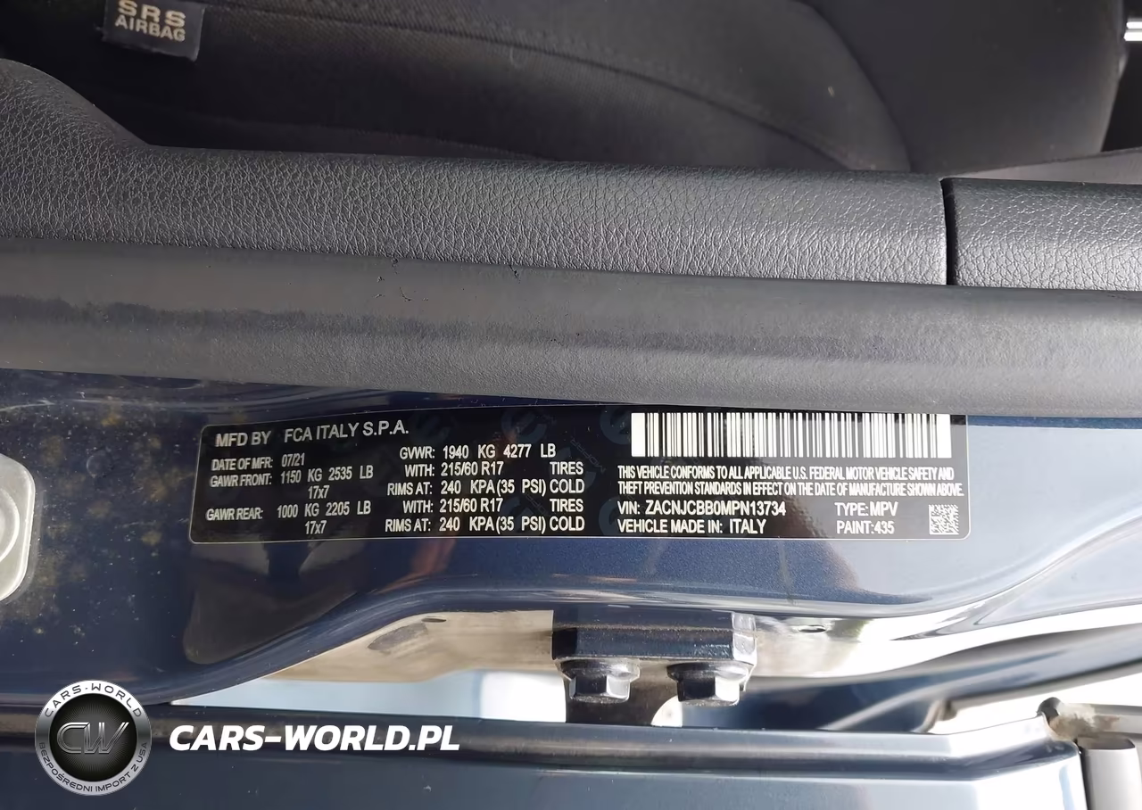 2021 Jeep Renegade Latitude Fwd VIN:ZACNJCBB0MPN13734 - 9