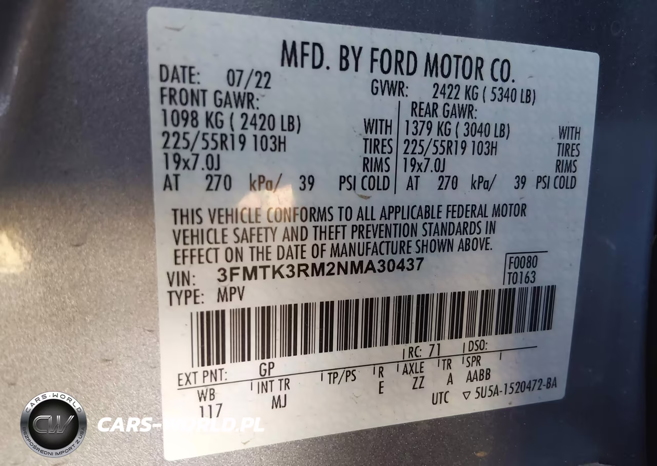 2022 Ford Mustang Mach-E Premium VIN:3FMTK3RM2NMA30437 - 9