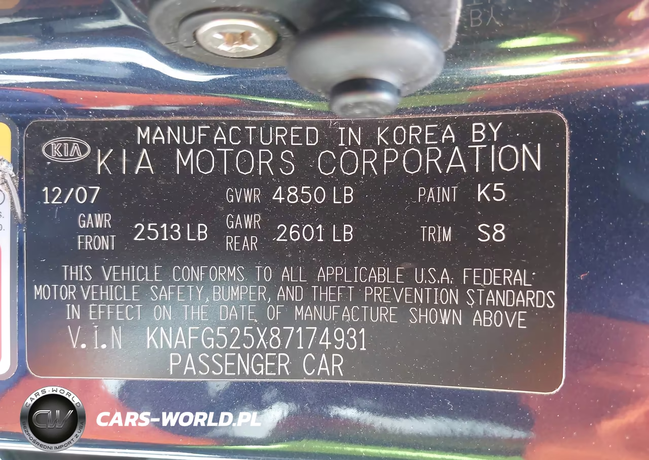 2008 Kia Rondo Lx VIN:KNAFG525X87174931 - 9