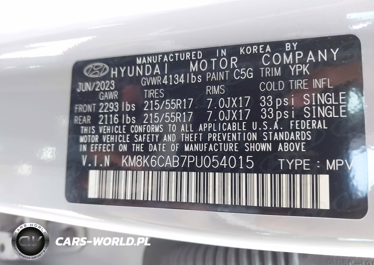 2023 Hyundai Kona Sel VIN:KM8K6CAB7PU054015 - 9