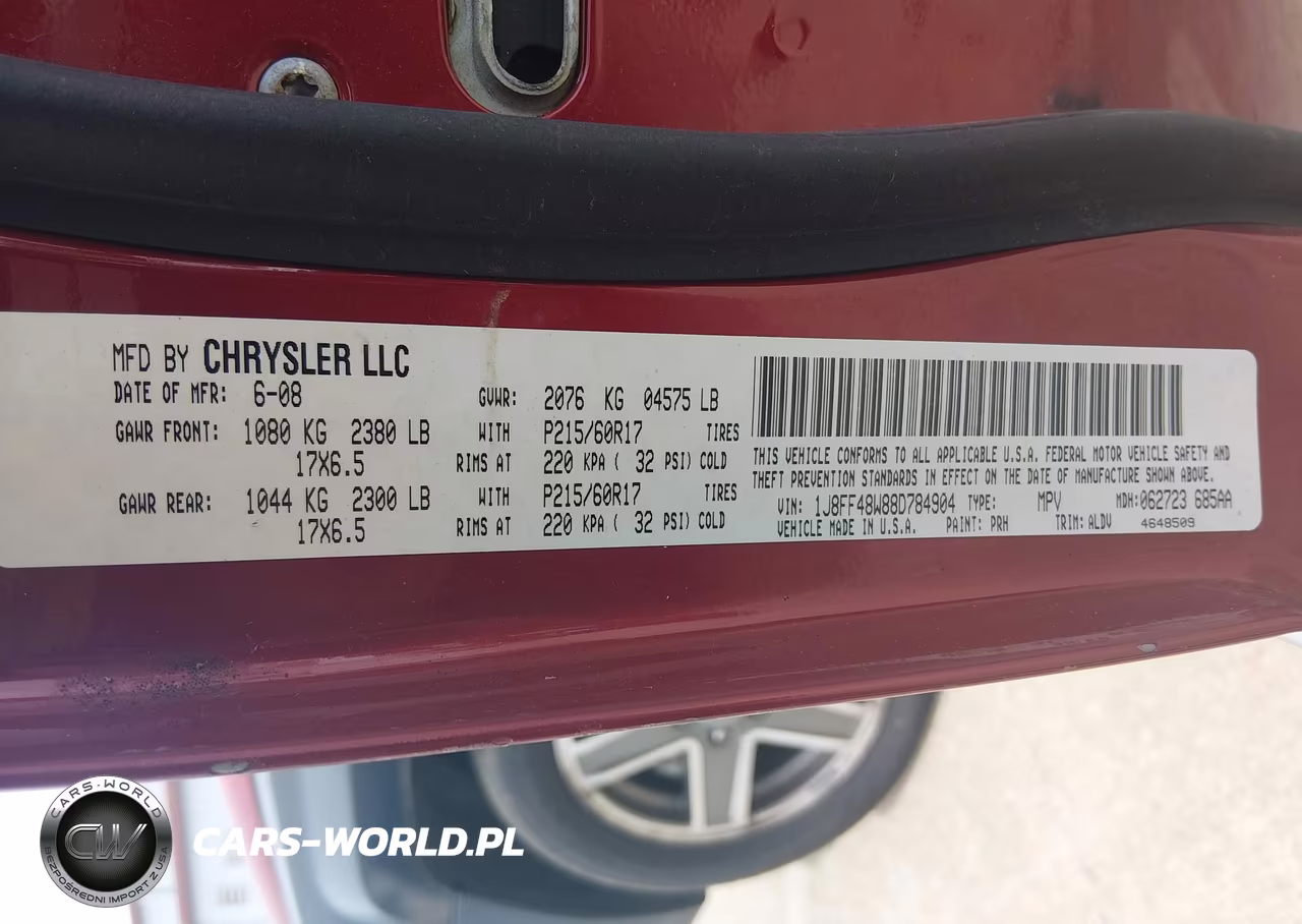 2008 Jeep Patriot Limited VIN:1J8FF48W88D784904 - 9