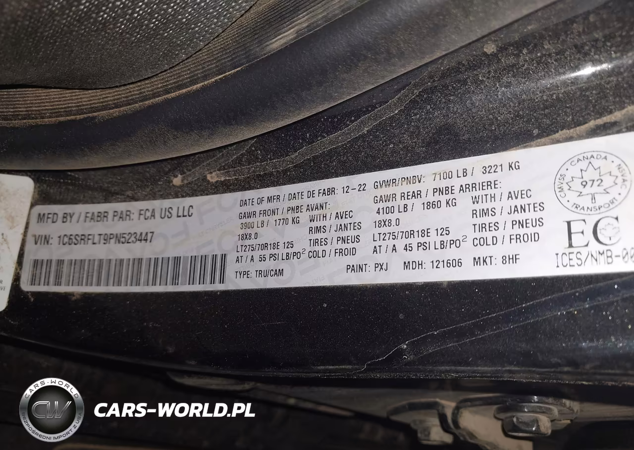 2023 Ram 1500 Rebel VIN:1C6SRFLT9PN523447 - 9
