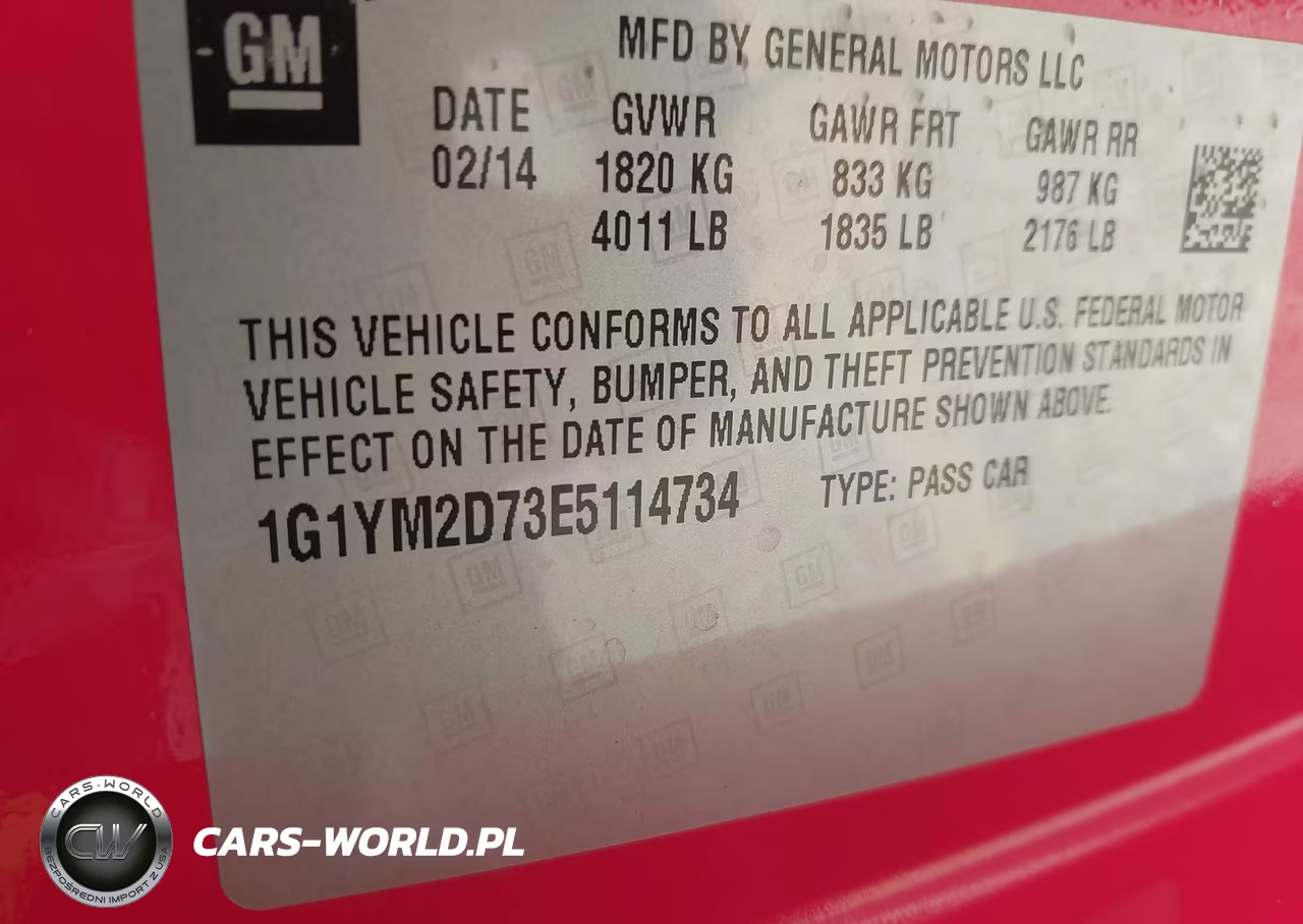 2014 Chevrolet Corvette Stingray Z51 VIN:1G1YM2D73E5114734 - 9