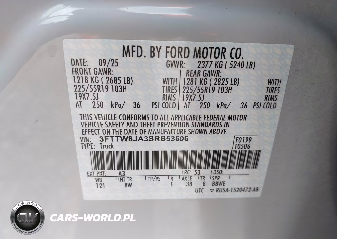 2025 Ford Maverick Xlt VIN:3FTTW8JA3SRB53606 - 9