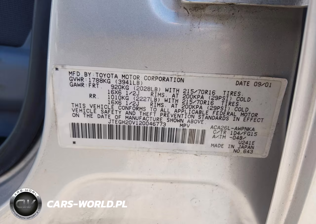 2002 Toyota Rav4 VIN:JTEGH20V120046773 - 9