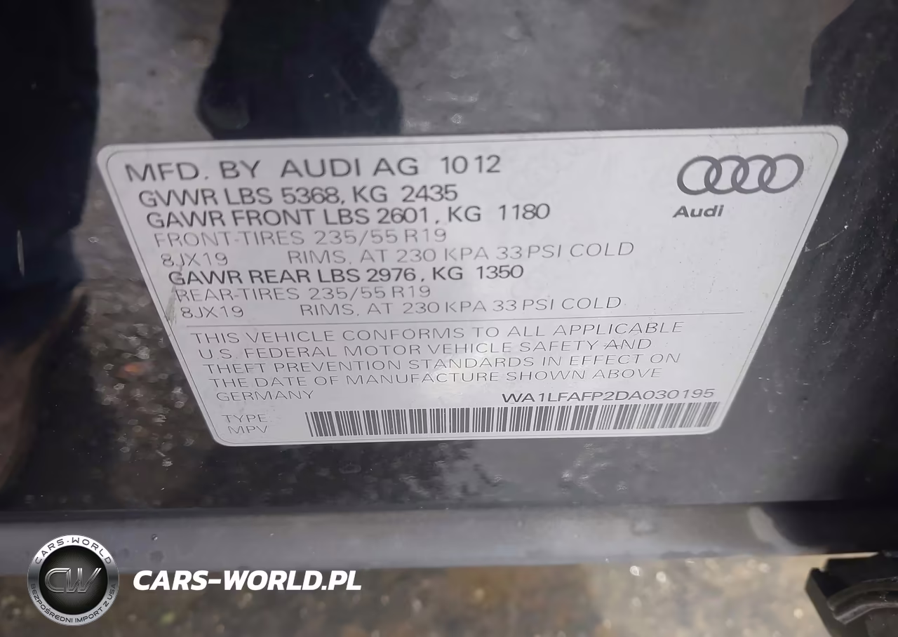 2013 Audi Q5 2.0T Premium VIN:WA1LFAFP2DA030195 - 9