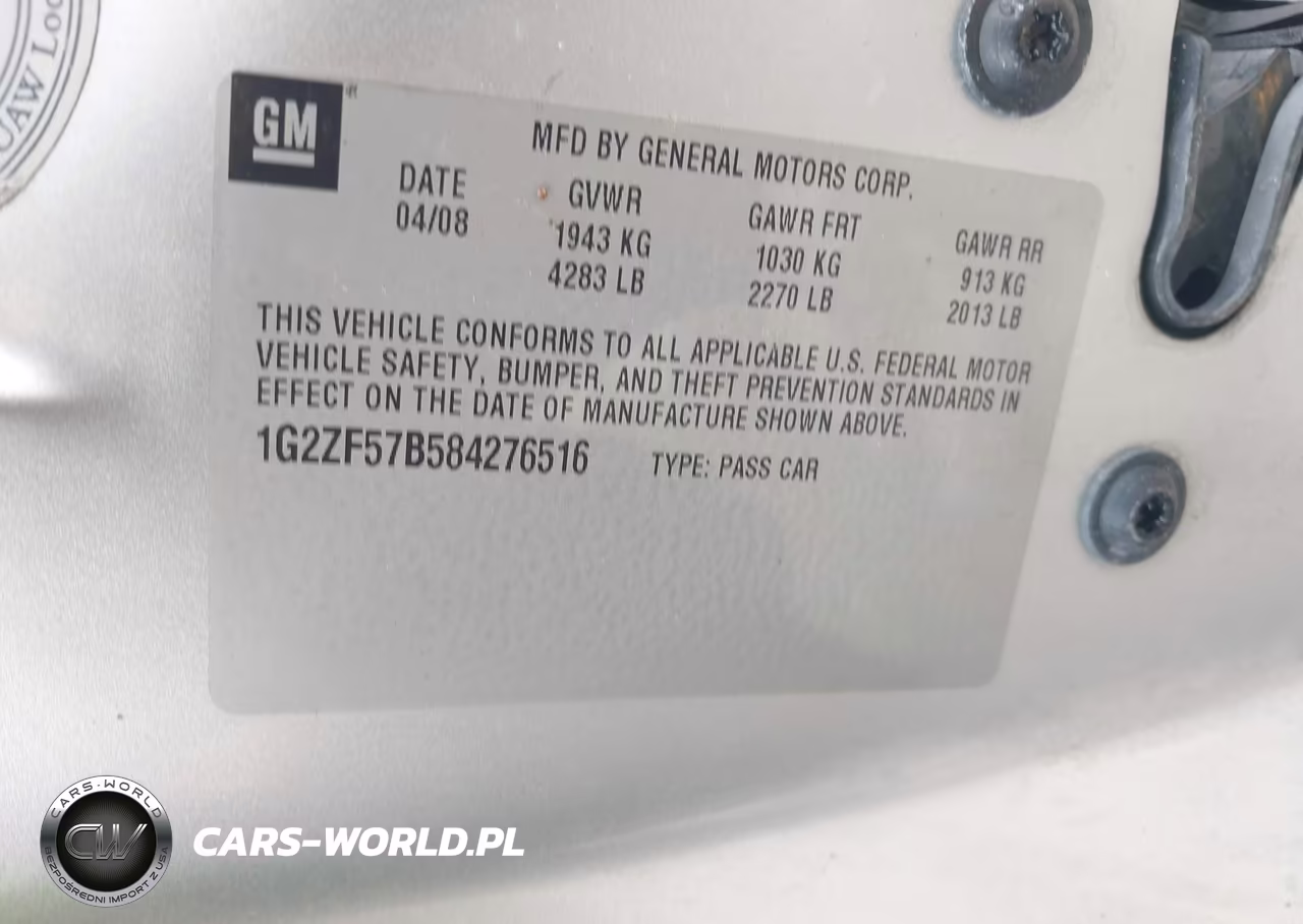 2008 Pontiac G6 Value Leader VIN:1G2ZF57B584276516 - 9