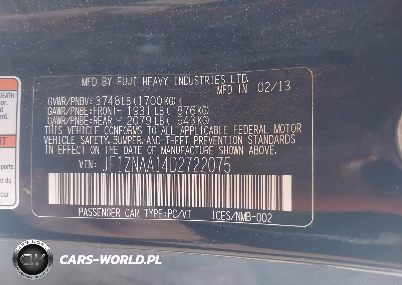 2013 Scion Fr-S VIN:JF1ZNAA14D2722075 - 8