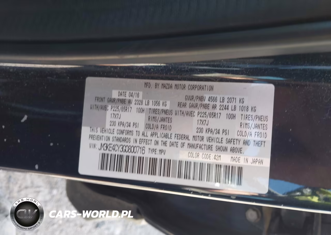 2016 Mazda Cx-5 Touring VIN:JM3KE4CY3G0800716 - 9
