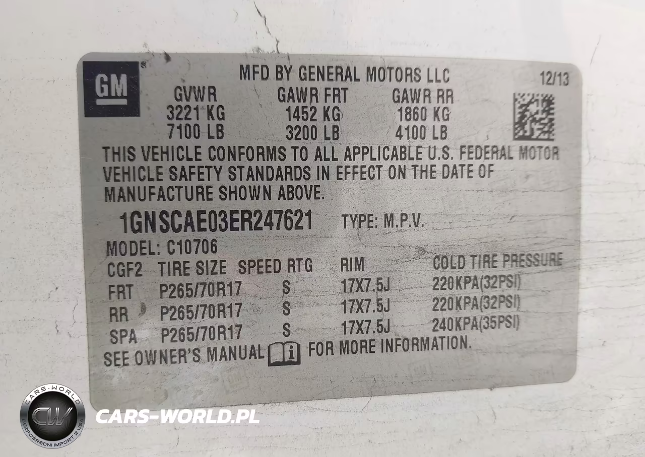 2014 Chevrolet Tahoe Ls VIN:1GNSCAE03ER247621 - 9