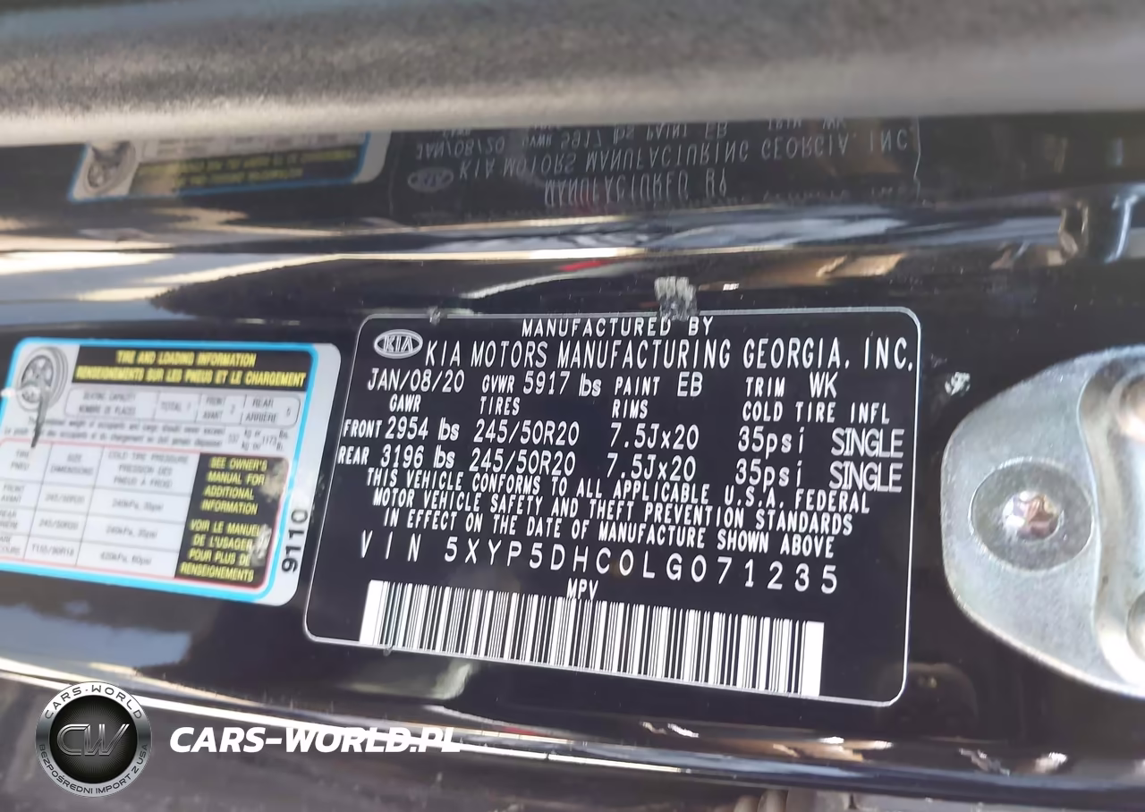 2020 Kia Telluride Sx VIN:5XYP5DHC0LG071235 - 9