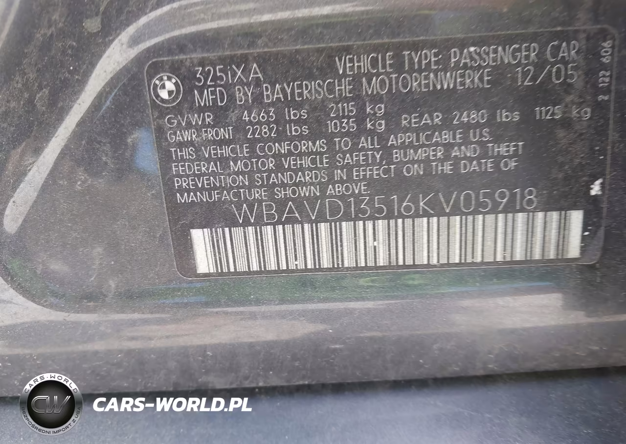 2006 BMW 325Xi VIN:WBAVD13516KV05918 - 9