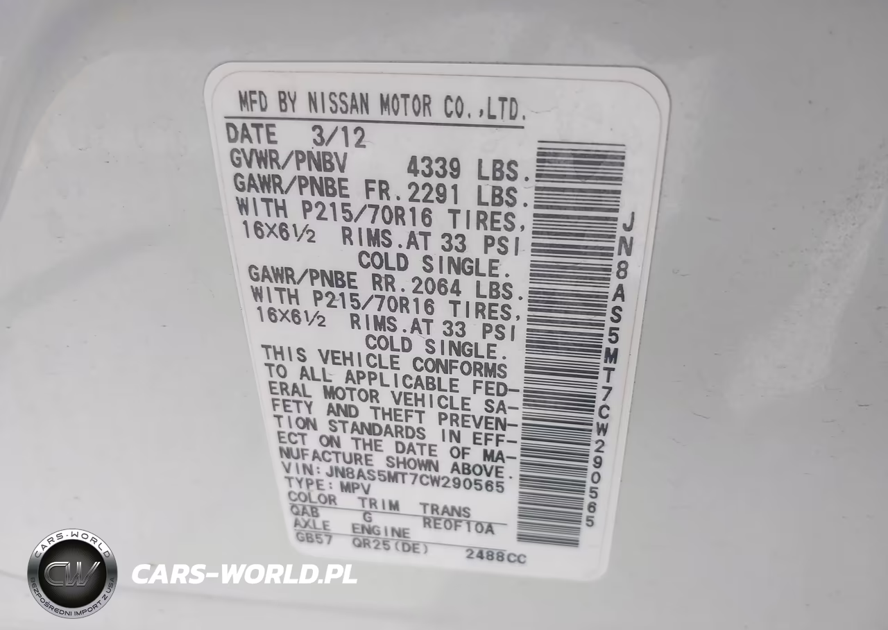 2012 Nissan Rogue S VIN:JN8AS5MT7CW290565 - 9