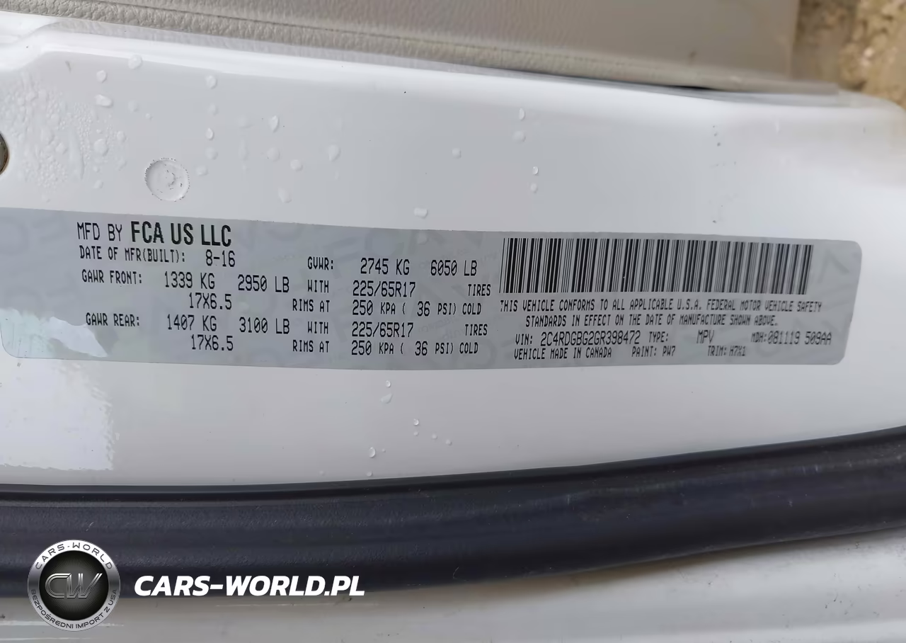2016 Dodge Grand Caravan Se VIN:2C4RDGBG2GR398472 - 9