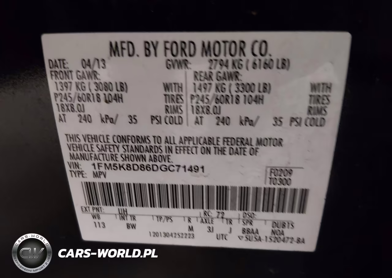 2013 Ford Explorer Xlt VIN:1FM5K8D86DGC71491 - 9