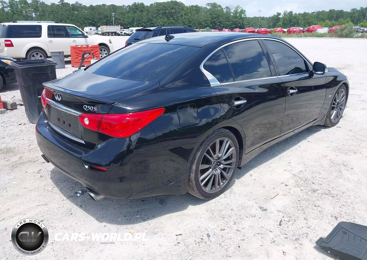 2017 Infiniti Q50 3.0T Red Sport 400 VIN:JN1FV7AP1HM851151 - 4