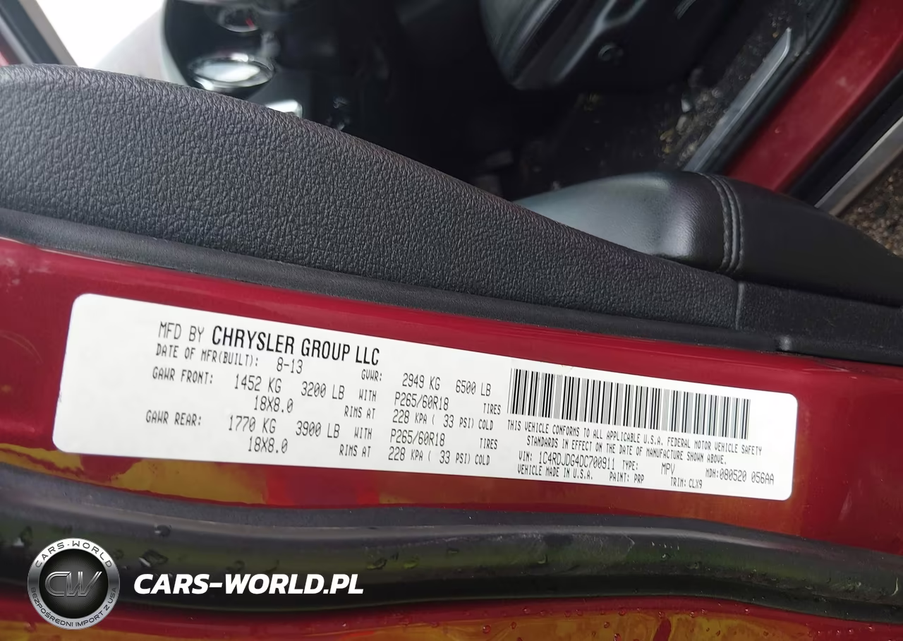 2013 Dodge Durango Crew VIN:1C4RDJDG4DC700911 - 9