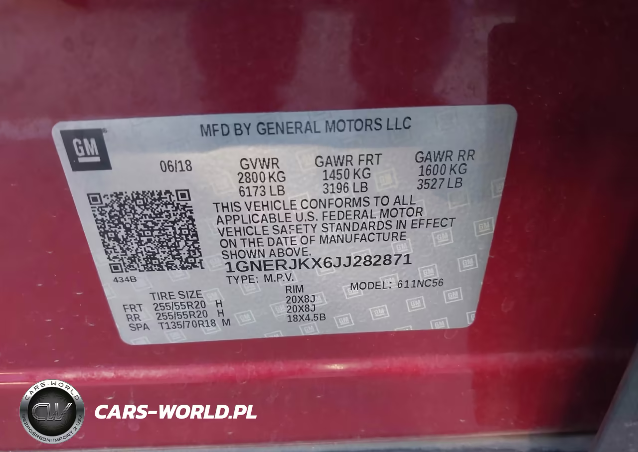 2018 Chevrolet Traverse Rs VIN:1GNERJKX6JJ282871 - 9