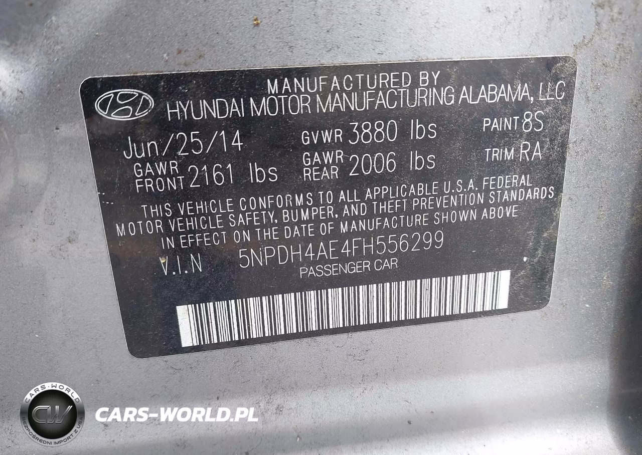 2015 Hyundai Elantra Se VIN:5NPDH4AE4FH556299 - 9