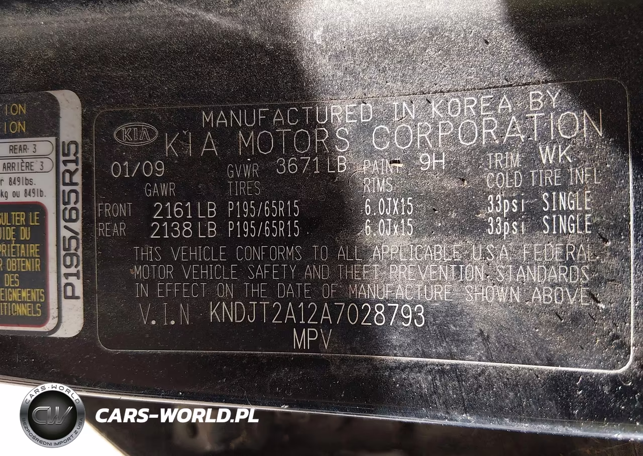 2010 Kia Soul VIN:KNDJT2A12A7028793 - 9