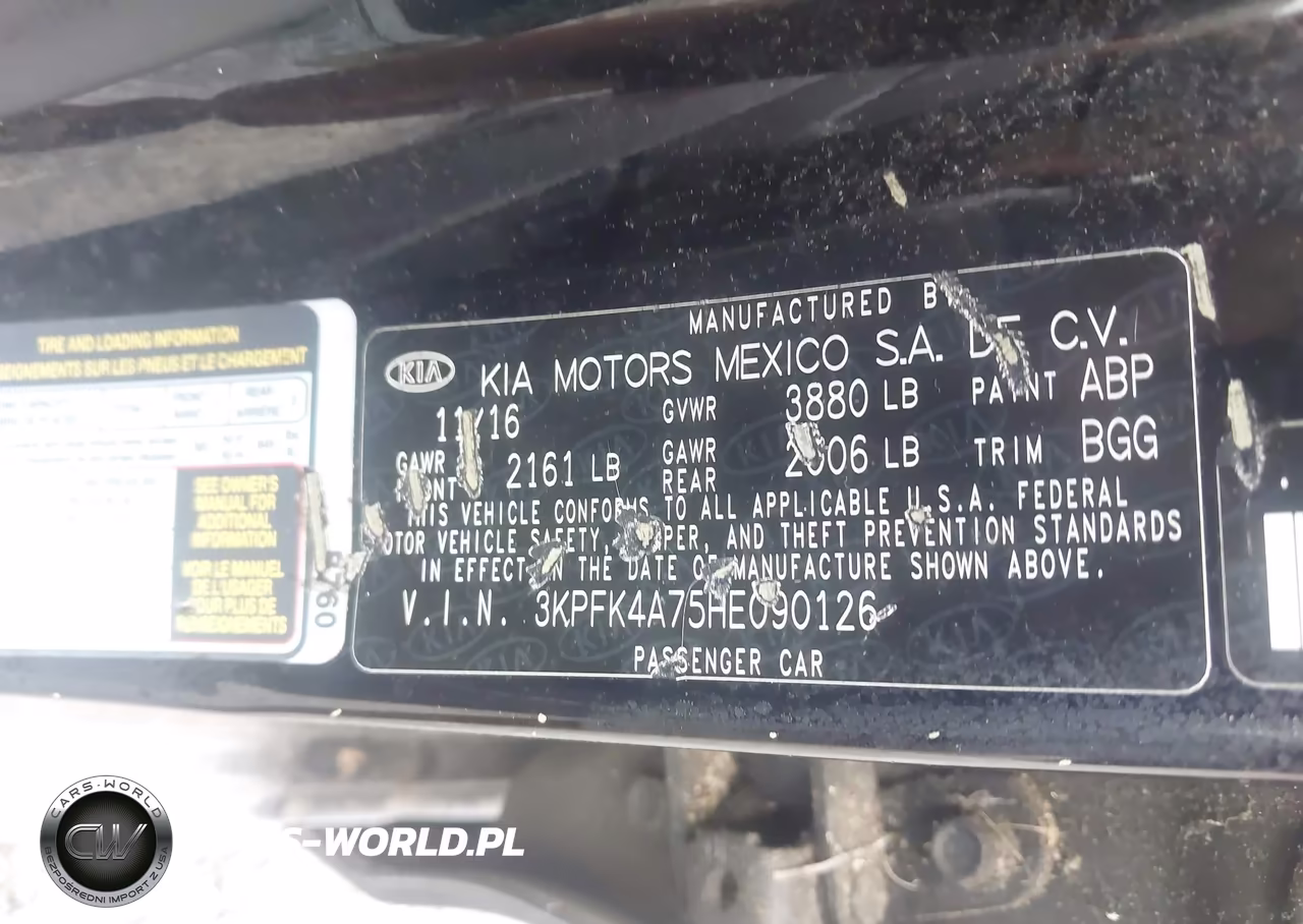 2017 Kia Forte Lx VIN:3KPFK4A75HE090126 - 9