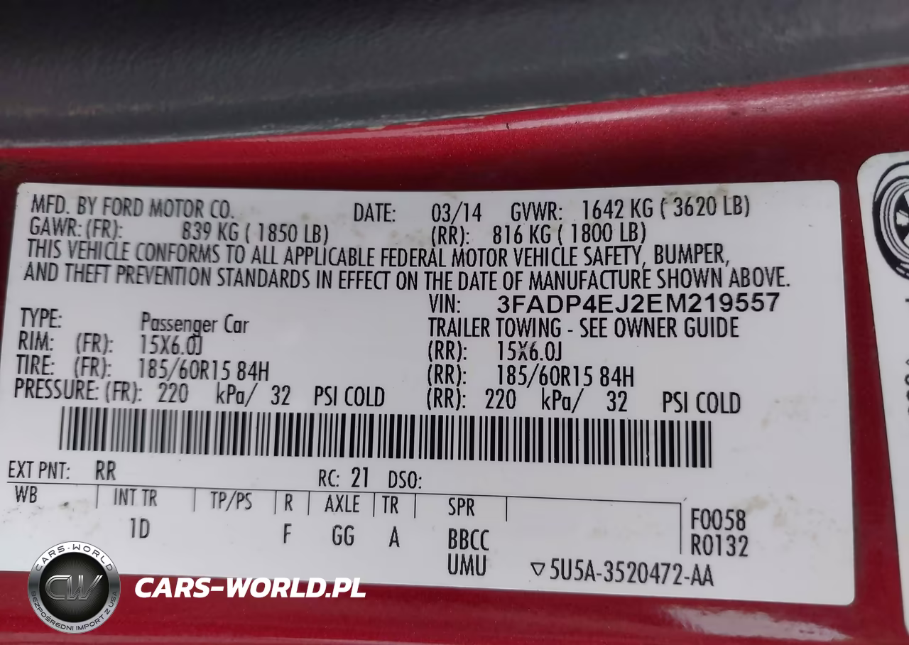 2014 Ford Fiesta Se VIN:3FADP4EJ2EM219557 - 9