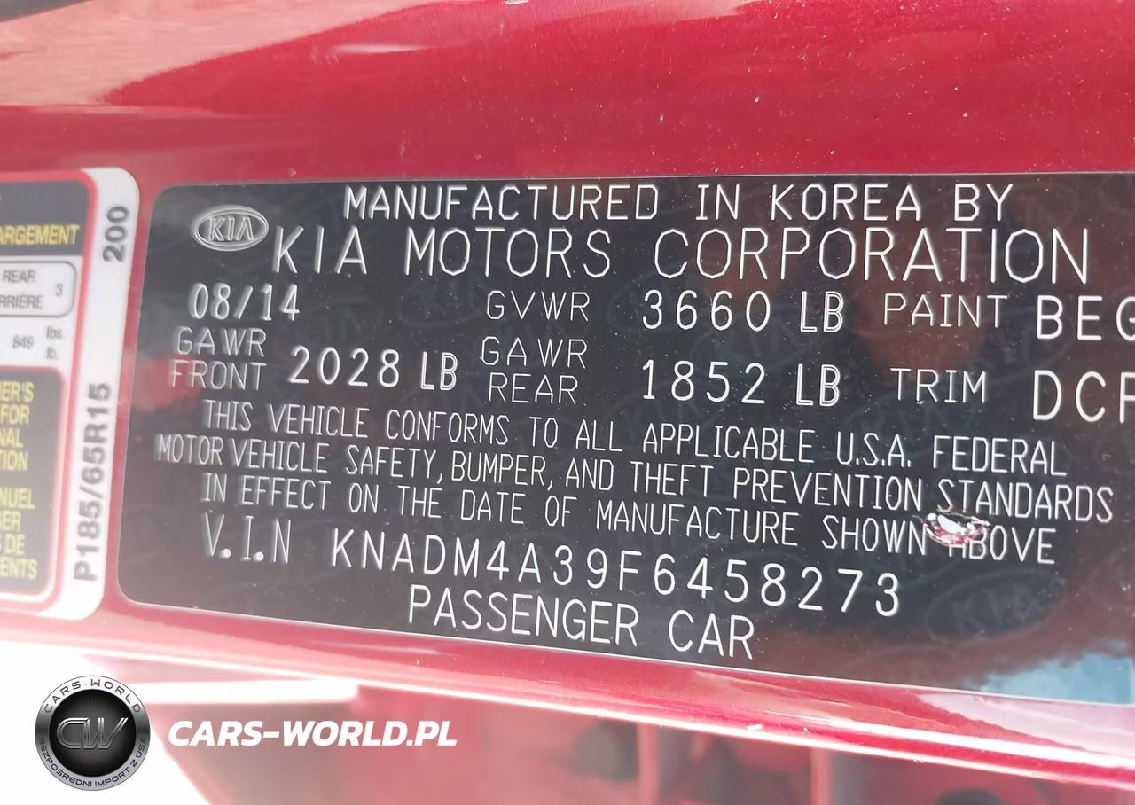 2015 Kia Rio Lx VIN:KNADM4A39F6458273 - 9