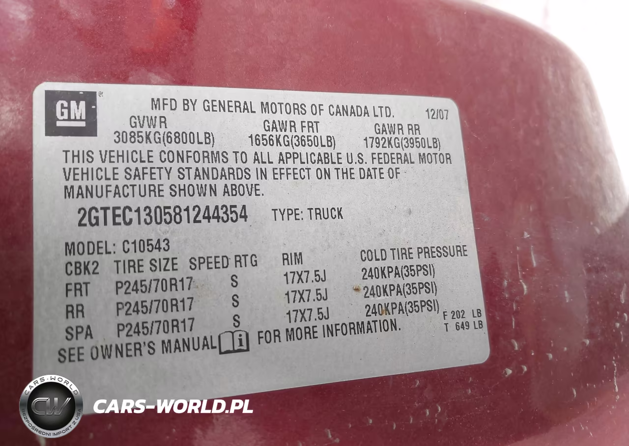 2008 GMC Sierra 1500 Sle1 VIN:2GTEC130581244354 - 9