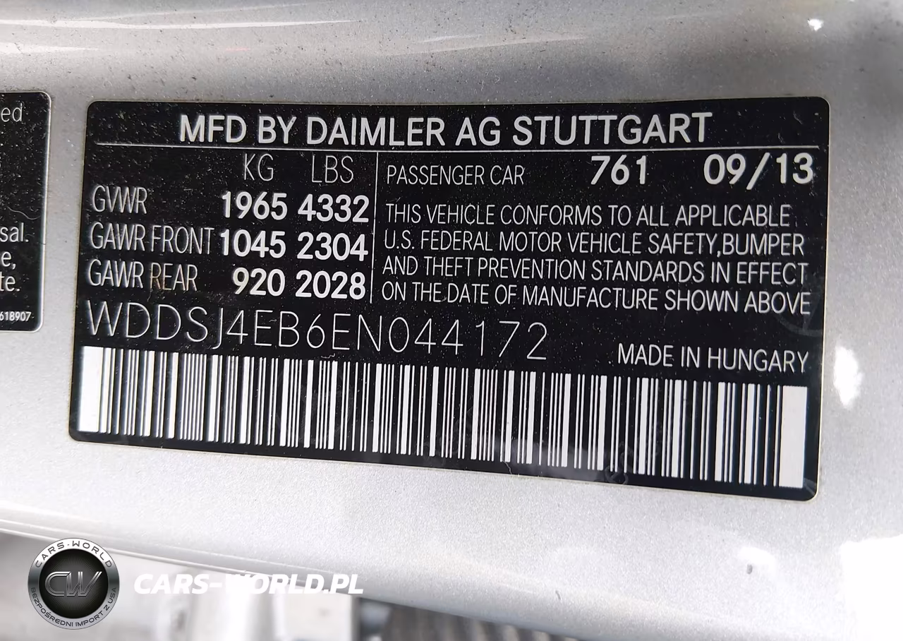 2014 Mercedes-Benz Cla 250 VIN:WDDSJ4EB6EN044172 - 9