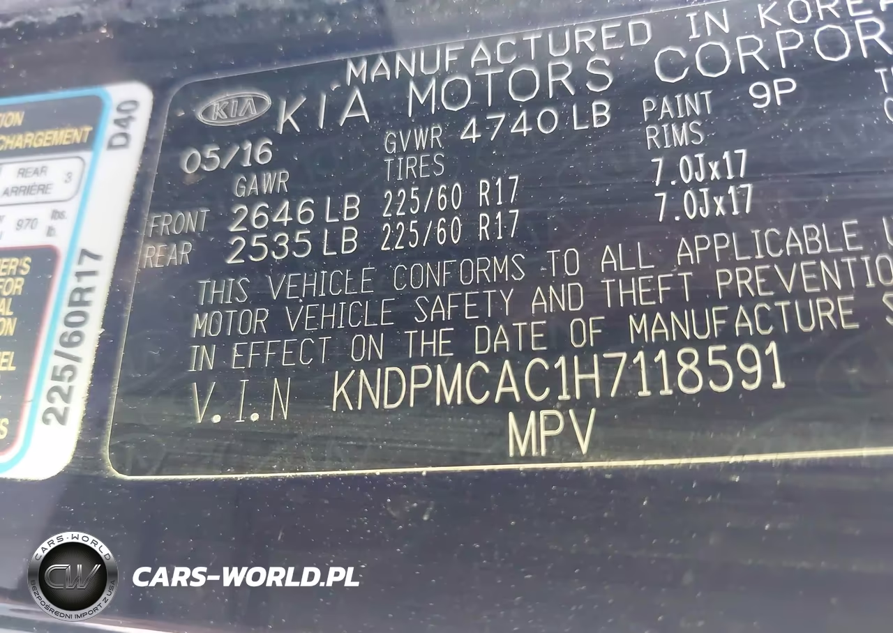 2017 Kia Sportage Lx VIN:KNDPMCAC1H7118591 - 9