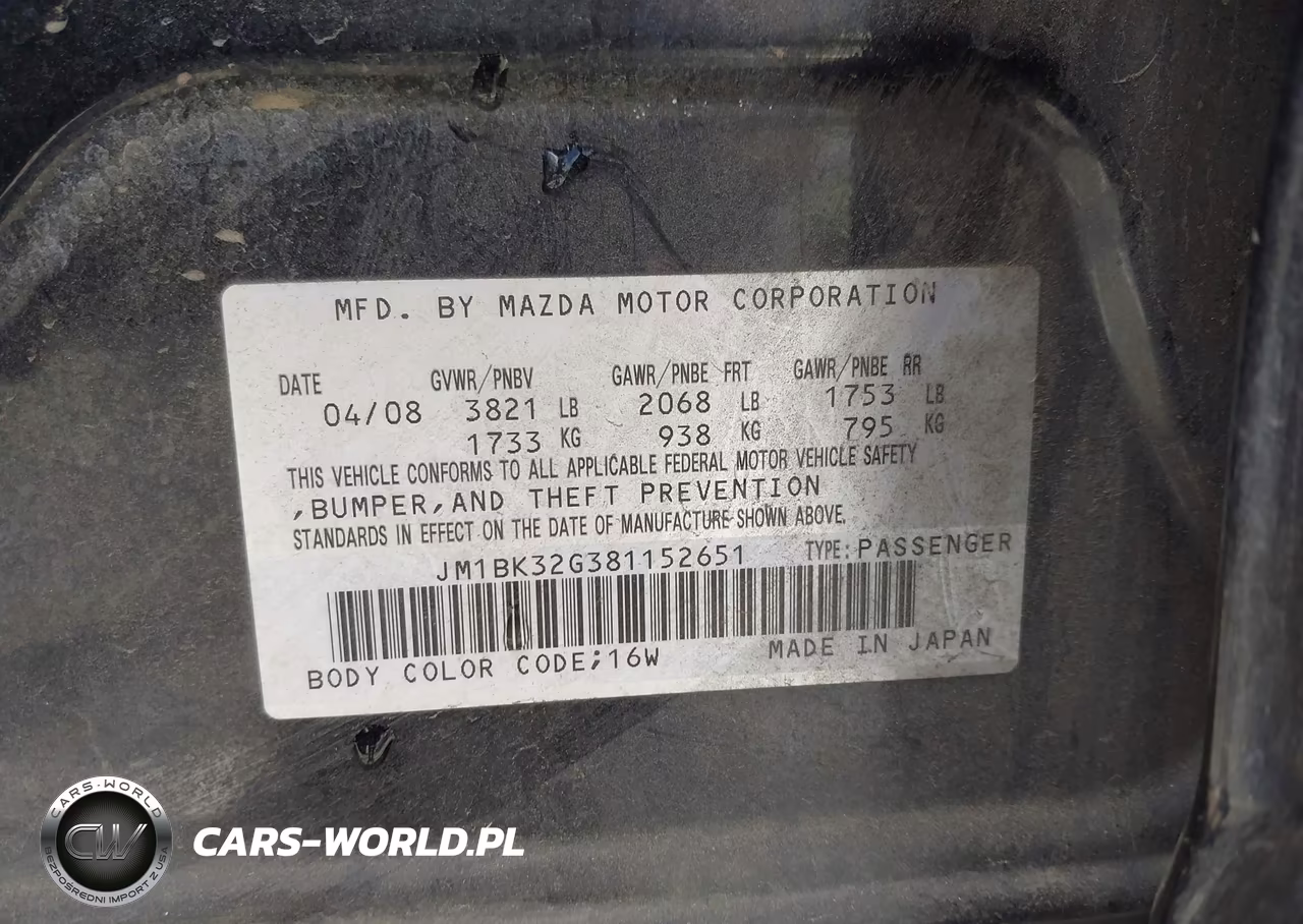 2008 Mazda Mazda3 I Touring Value VIN:JM1BK32G381152651 - 9