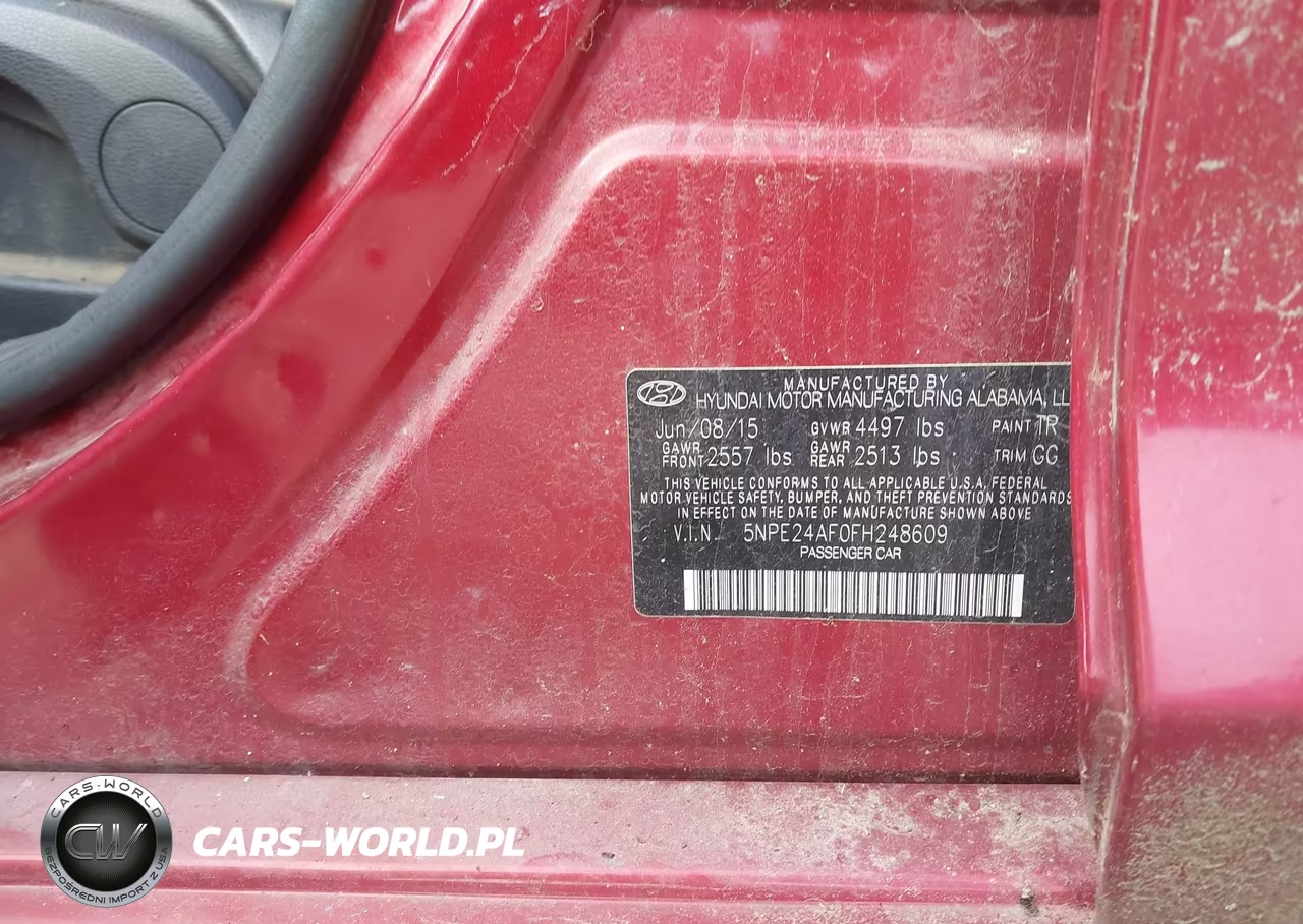 2015 Hyundai Sonata Se VIN:5NPE24AF0FH248609 - 9
