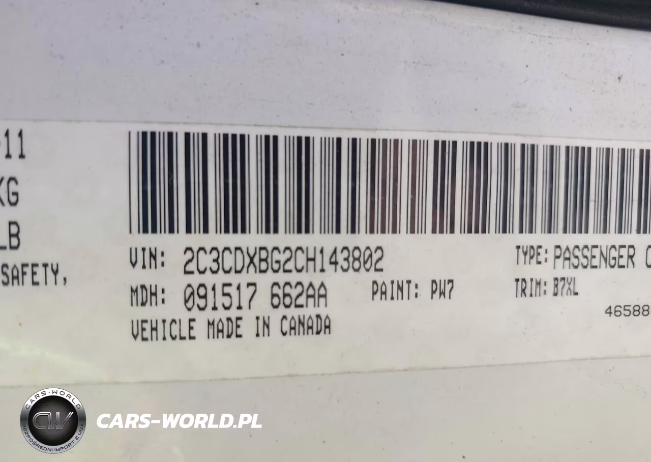 2012 Dodge Charger Se VIN:2C3CDXBG2CH143802 - 9