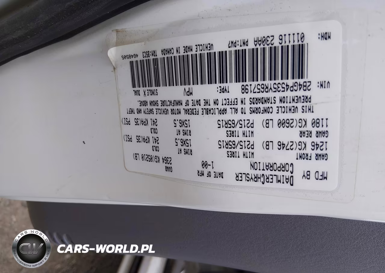 2000 Dodge Caravan Se VIN:2B4GP4535YR657198 - 9