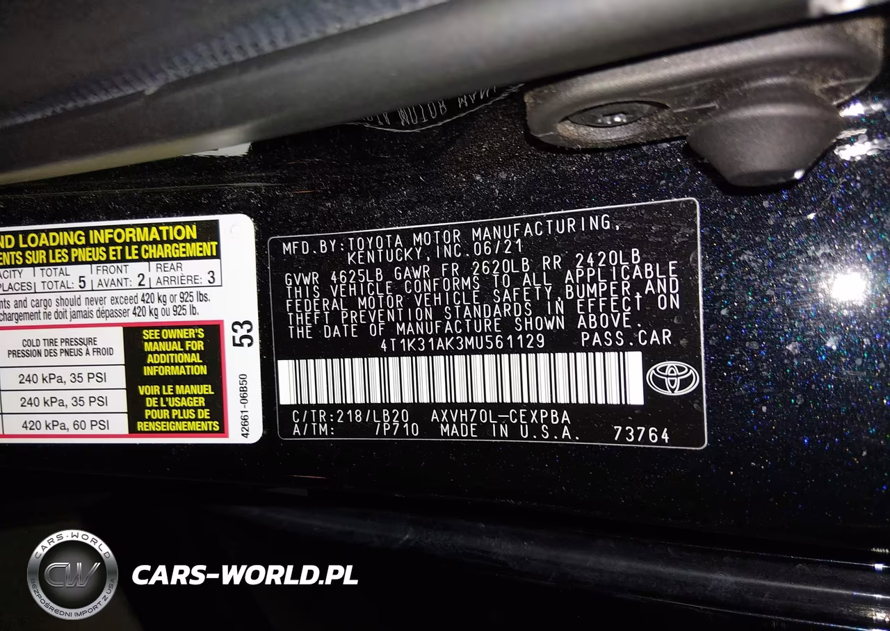2021 Toyota Camry Xse Hybrid VIN:4T1K31AK3MU561129 - 9