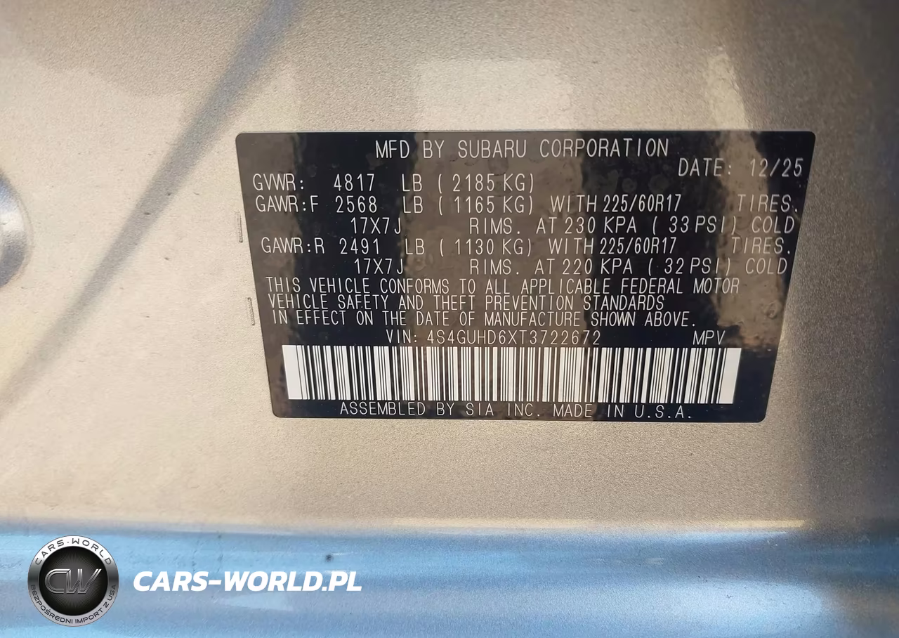 2026 Subaru Crosstrek Premium VIN:4S4GUHD6XT3722672 - 9