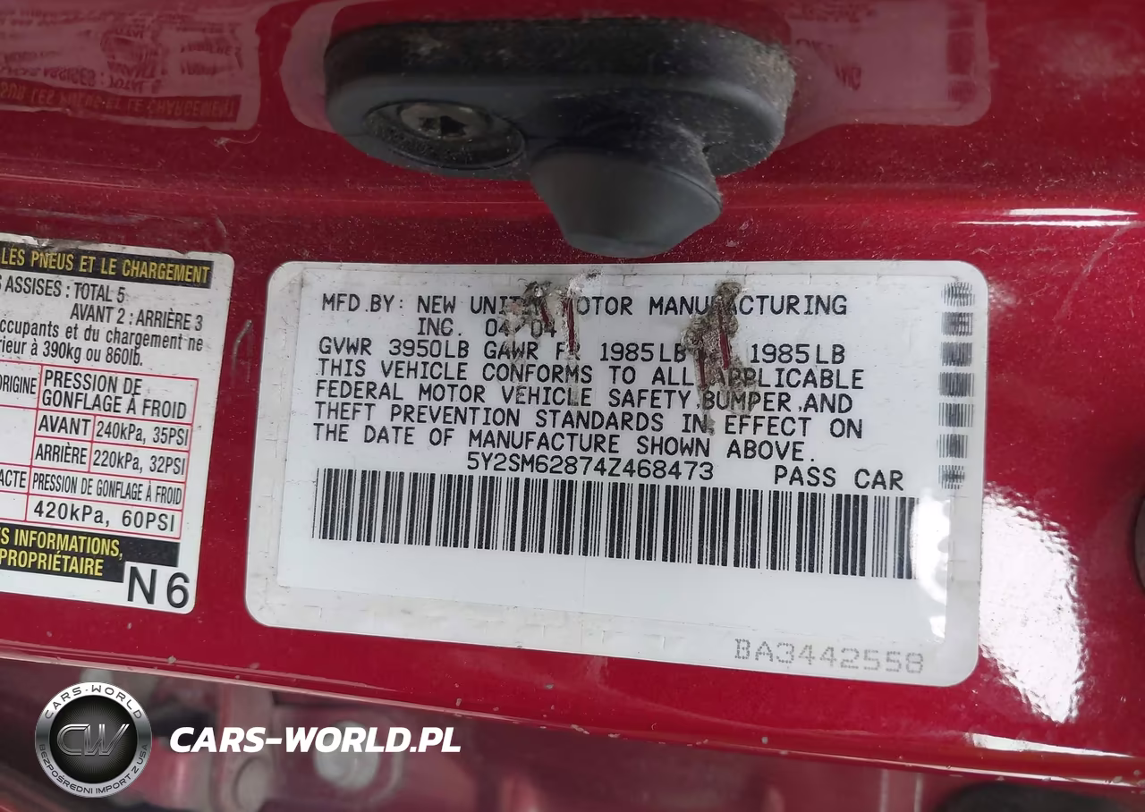 2004 Pontiac Vibe VIN:5Y2SM62874Z468473 - 9
