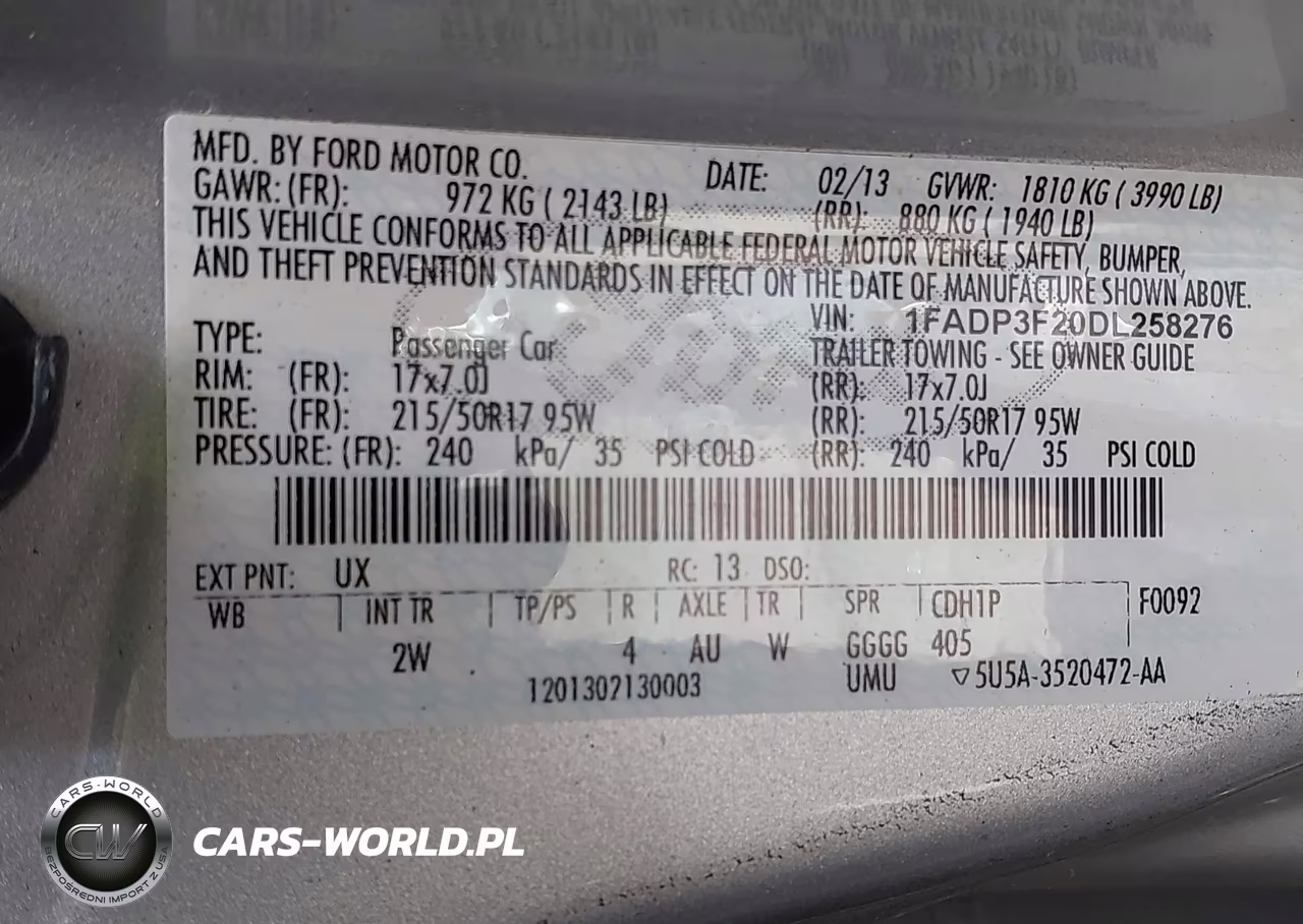 2013 Ford Focus Se VIN:1FADP3F20DL258276 - 9