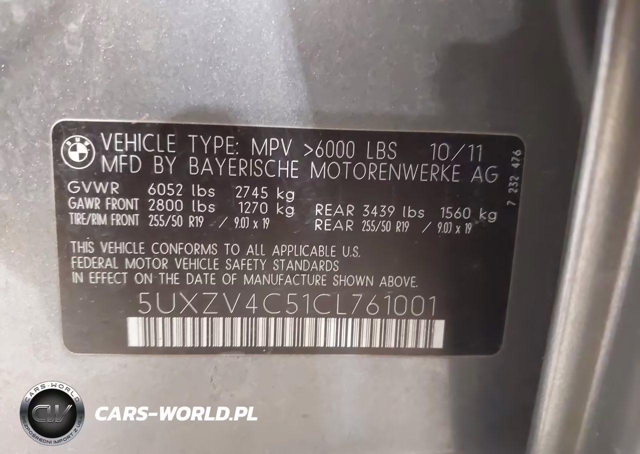 2012 BMW X5 xDrive35I-xDrive35I Premium-xDrive35I Sport Activity VIN:5UXZV4C51CL761001 - 9