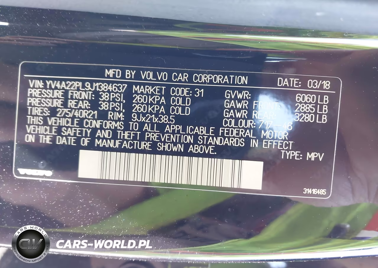 2018 Volvo Xc90 T6 Inscription VIN:YV4A22PL9J1384637 - 9