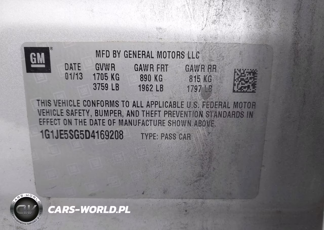 2013 Chevrolet Sonic Ltz Auto VIN:1G1JE5SG5D4169208 - 9